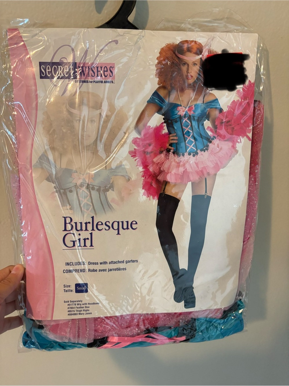 Secret Wishes Burlesque Girl Costume Adult Small